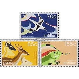 dutch Antilles 622-624 (complete.issue.) unmounted mint/never hinged ** MNH 1987 Animals (Stamps for collectors) Amphibians/reptiles/dinosaurs