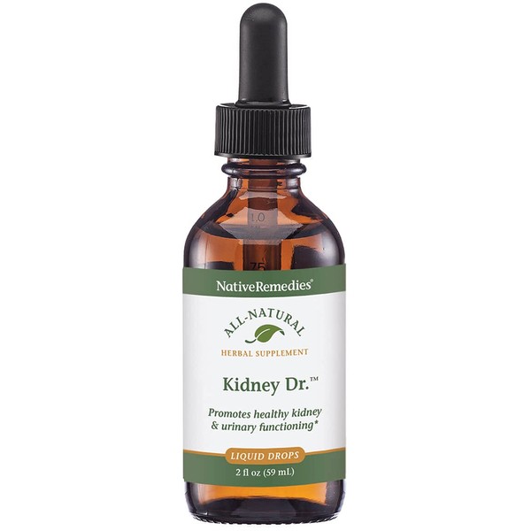 Native Remedies Kidney Dr. - All Natural Herbal Supplement for Kidney and Urinary System Health - 59 mL
