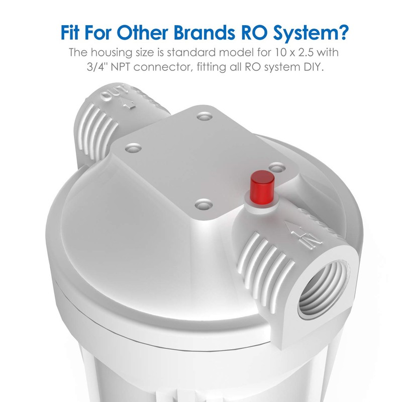 SimPure Whole House Water Filter Housing, Inline Water Filter for
