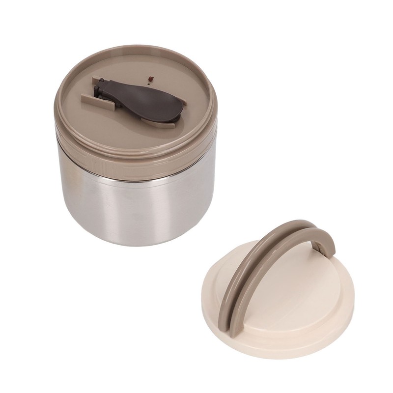 304 Stainless Steel Porridge Box Portable Round Insulated Lunch Container