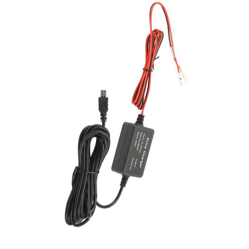 Dash Cam Hardwire Kit MINI USB Adapter 12V‑30V to 5V
