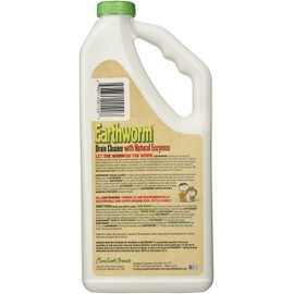Earthworm Drain Cleaner - Clog Remover - Drain Opener / Deodorizer - Natural Enzymes, Safer for Families, Environmentally Responsible - 32 fl oz