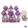 Space Invader D&D TTRPG Resin 7 Piece Dice Set Retro