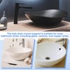 sourcing map Bathroom Sink Mounting Ring, Plastic Sink Drain Mount