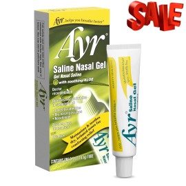 Ayr Saline Nasal Gel with Soothing Aloe, For Dry Noses, 0.5 oz