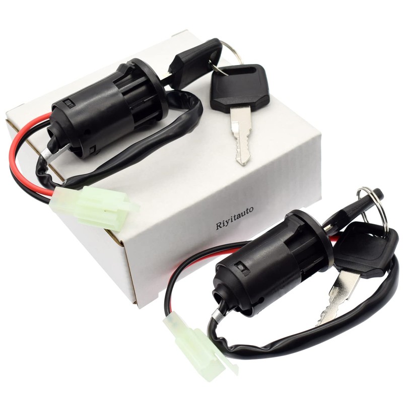 Riyitauto 2 PCS 2 Wire Ignition Key Switch for Electric