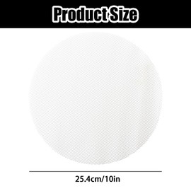 10Pcs 10 inch Non-stick Silicone Steamer Liners, Reusable Bamboo Steamer Liner Mesh Mat, Round Silicone Steamer Liners, Home Kitchen Cooking Steamer Liners for Dim Sum dumpling steamer, air fryer