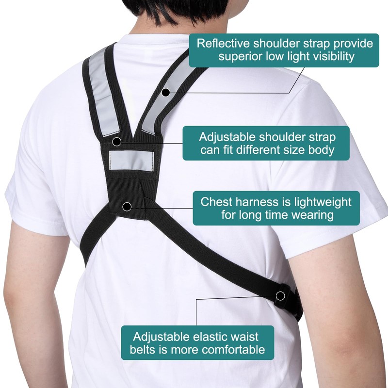 abcGoodefg Radio Chest Harness with Reflective Strips Radio Shoulder Vest