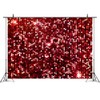 10x6ft Red Glitter Backdrops for Photography Red Bokeh Sequin Shimmer