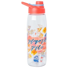 Silver Buffalo Gilmore Girls Watercolor Pattern Icons 28oz Water Bottle w/Screw Lid