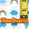 900 Mini Weather 10mm Spot Reward Stickers for Teachers and