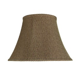 Aspen Creative 30215A Transitional Bell Shape Spider Construction Lamp Shade, Brown, 7" Top x 13" Bottom x 9-1/2" Slant Height
