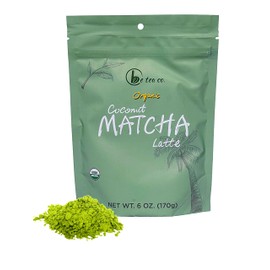 Be Tea Co. Coconut Matcha Latte | Organic Dairy-Free Latte Mix | Japanese Ceremonial Grade | Antioxidant-Rich | Vegan Drink | No Added Sugars | 24 Servings