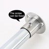 sourcingmap Stainless Steel Cabinet Clothes Closet Rod Bracket Holder Flange