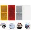 Rectangular Reflectors for Sticking, Pack of 8, Orange, White and