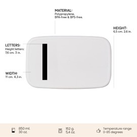 Design Letters Stilvolle brotdose für kinder und erwachsene (A-Z) | lässig brotdose perfekt für Schule, Arbeit und Unterwegs | Premium lunch box for kids | brotdose mädchen, brotdose schule jungen