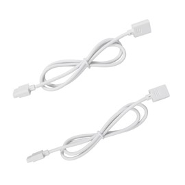 Maylit 2 Pcs 24 Inches Extension Cables, Suitable for 5 Color Temperatures and Multicolor Under Cabinet Lights Plug in