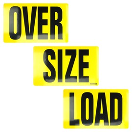 Oversize Warning Products - Magnetic Over Size Load Sign 3 piece (12 x 60) - Made in USA