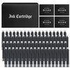 GC QUILL Fountain Pen Ink Cartridges, 72 Pack Black Ink