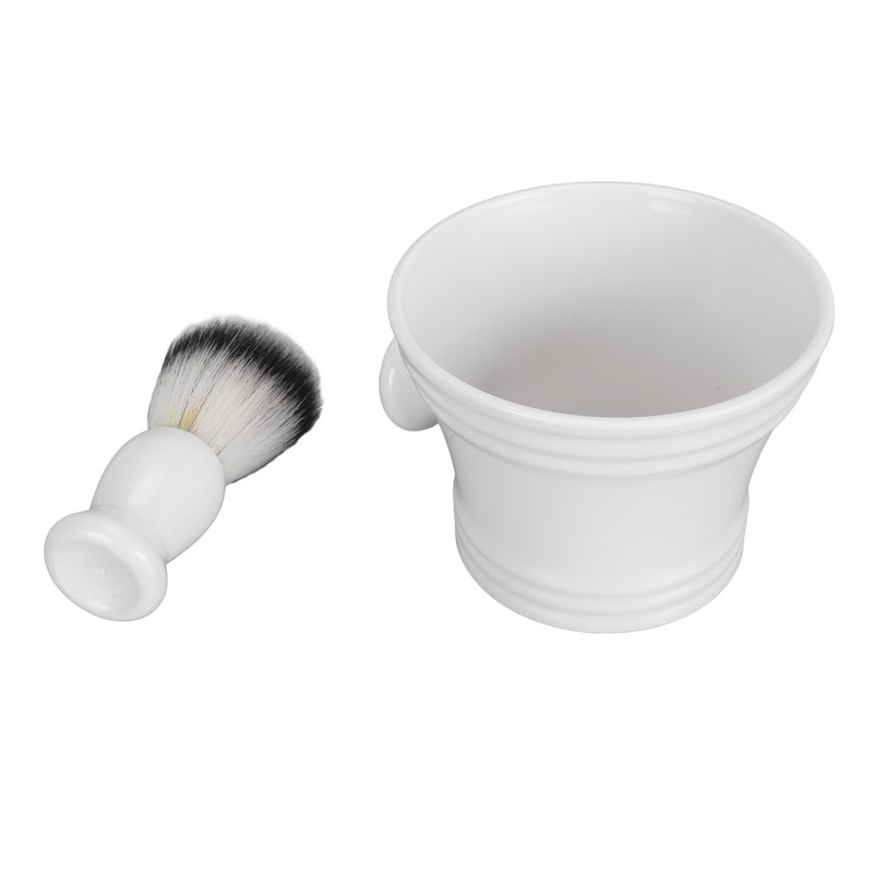 Men Beard Foaming Brush Set Soap Bowl Brush Rack Rich