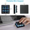Koolertron Mechanical Numpad Macro Keyboard, 9-Key Numeric Keypad LED Backlit