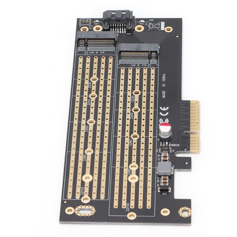 Pcie M.2 Adapter B&amp;M Key NVMe SSD Expansion Card for