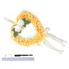 Heart Shaped Tribute Memorial Wreath Artificial Silk Wreath Gravestone Decoration