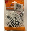 CuteBands NEW NIP Karate shaped Black White 12 Rubber Bands