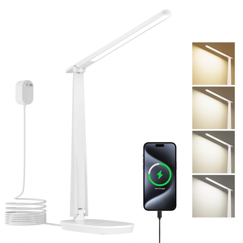 Honeywell LED Desk Lamp for Home Office, Eye-Caring Light with