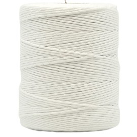 Generic Kitchen Twine Cotton Twine for Meat Vegetable or Fish Food Grade Kitchen Twine - String for Tightening, Baking or Grilling, String Perfect for DIY - White, 250g
