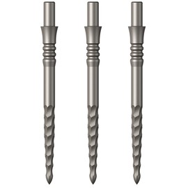 Mission Darts Sniper Points Lunar FS Steel Tip Replacement Points 32 mm Silver (X2663)