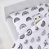 Cot Duvet Cover & Pillowcase Set – Mono Rainbow Design