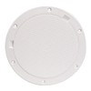 BECKSON MARINE PRY Deck Plate 8" WHT NONSKID, White