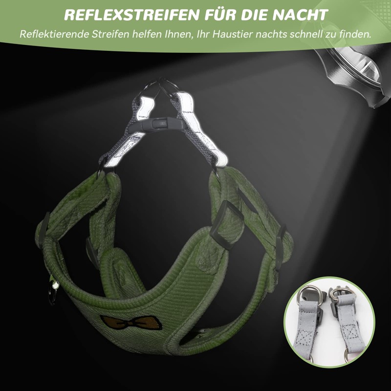 Cat Lead Set for Cats, Polyester Adjustable Cat Harness with