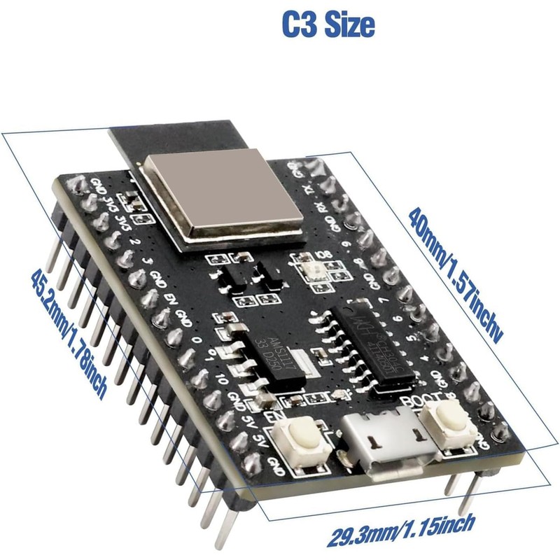 Binghe ESP-C3 ESP-32-C3-DevKitm-1 Development Board, ESP-32-C3 Core Board, for ESP