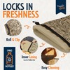 THINK4EARTH® Premium Brown Reusable Bread Bags for Homemade Bread –