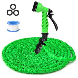 Garden Hose Water Pipe Expandable - 50FT Flexible Water Hose with 7 Function Hose Nozzle, Lightweight Magic Hoses Pipe for Outdoor Gardening Watering Cleaning