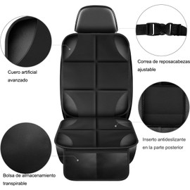 MOSNOW - Protector de Asiento de Coche, Rotector de Asiento de Coche Impermeable con 2 Bolsas de Almacenamiento para Asiento de Coche de Bebé, para SUV, sedán, camión, Asiento