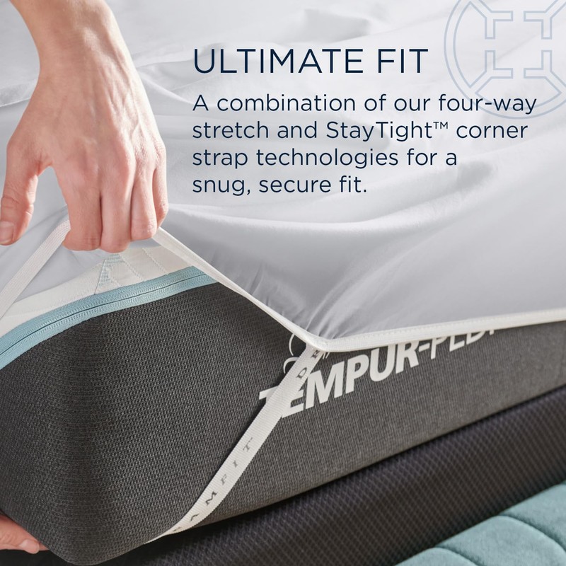 TEMPUR Classic Cotton Sheet Set Cool Gray - Split Cal