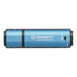Kingston IronKey Vault Privacy 50 FIPS 197 Certified & XTS-AES 256-bit Encrypted USB Drive for Data Protection - IKVP50/16GB