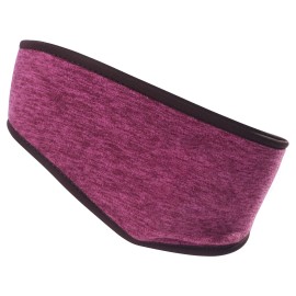 Unbranded Ear Warmers Headband Winter Fleece Running Ski Ear Muffs Headband for Women Men - Watermelon Red
