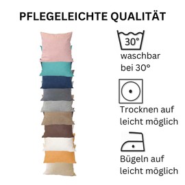 Moon Alcatraz Cushion Covers, Decorative Cushion Covers, Approx. 60 x 60 cm in Elegant Suede Look, Pack of 2