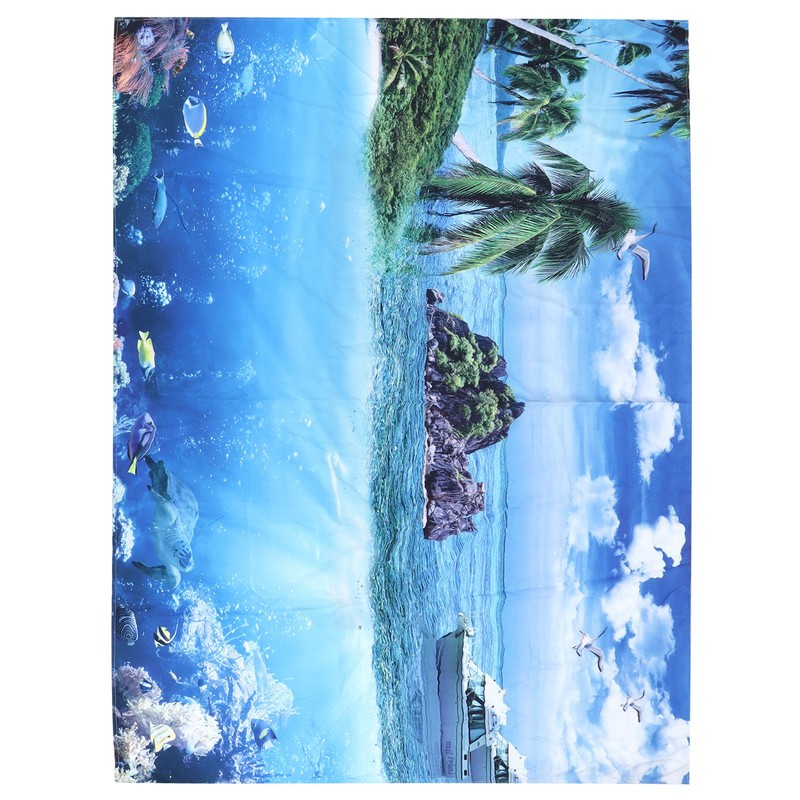 200x150cm Tapestry Scenery Summer Beach Sea View Background Tapestry Home