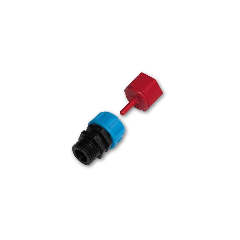 Bradas Pressure Gauge Needle Adapter with Male Thread 1/4 Inch