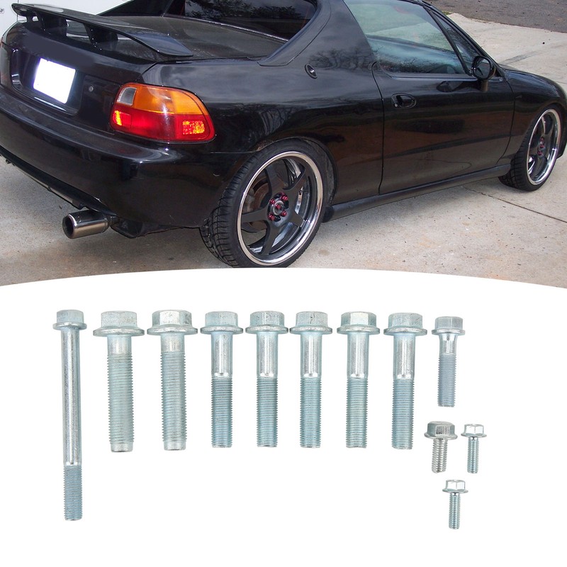 12PCS Transmission Bolt Kit Complete Metal Replacement for Acura B16