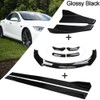 Evargc Universal 69" - 73" Adjustable Car Front Bumper Lip