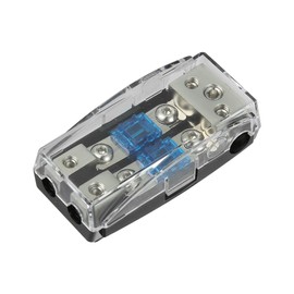 X AUTOHAUX AFS Fuse Holder Distribution Block 2 Way with 60 Amp Mini ANL Fuse