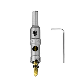 SALI 5/8" (16mm) TCT Hole Saw Kit Tungsten Carbide Tipped Hole Saw Drill Bit with Titanium-Plated Pilot Drill bit for Metal, Stainless Steel, Iron, Wood, Plastic