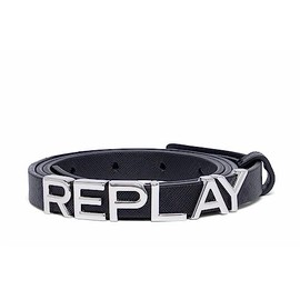 Replay Women's Faux Leather Belt, Black 098