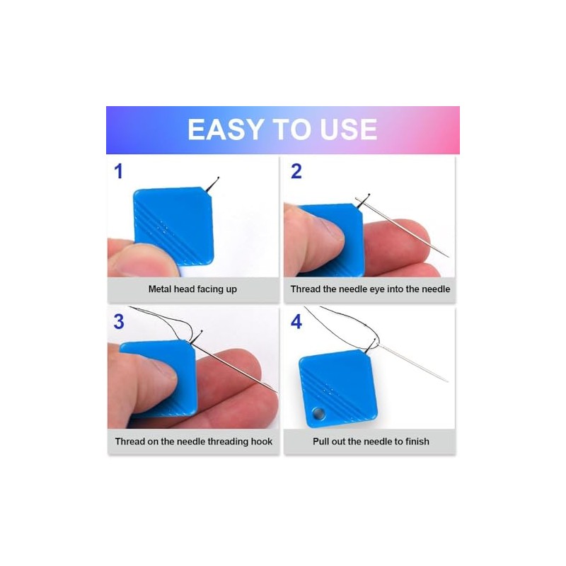2024 Newest Automatic Needle Threaders for Hand Sewing, Embroidery Floss,